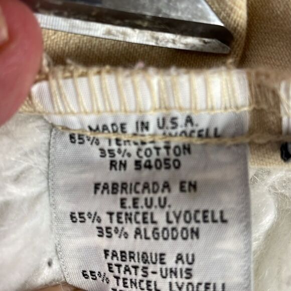 JONES NEW YORK SPORT Ladies Tencel Cotton Denim Tan Button Up Jacket Size 1X - Picture 9 of 9